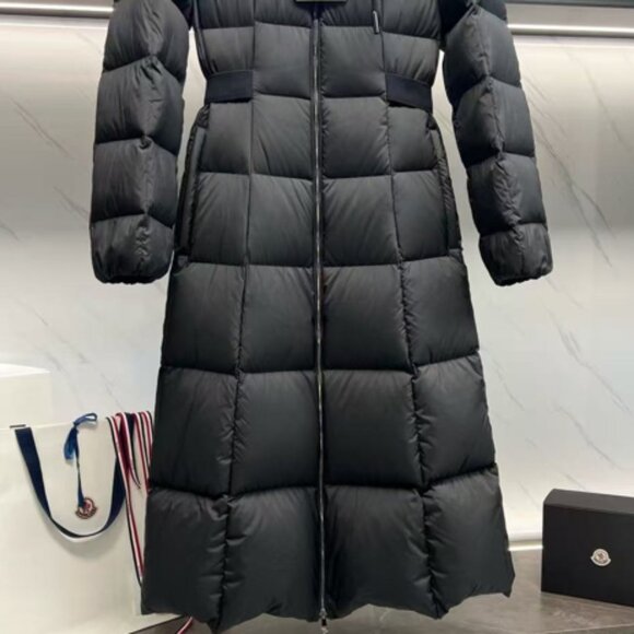 MC 25Ss women's hooded knee-length down jacket, high-quality product - Picture 2 of 4